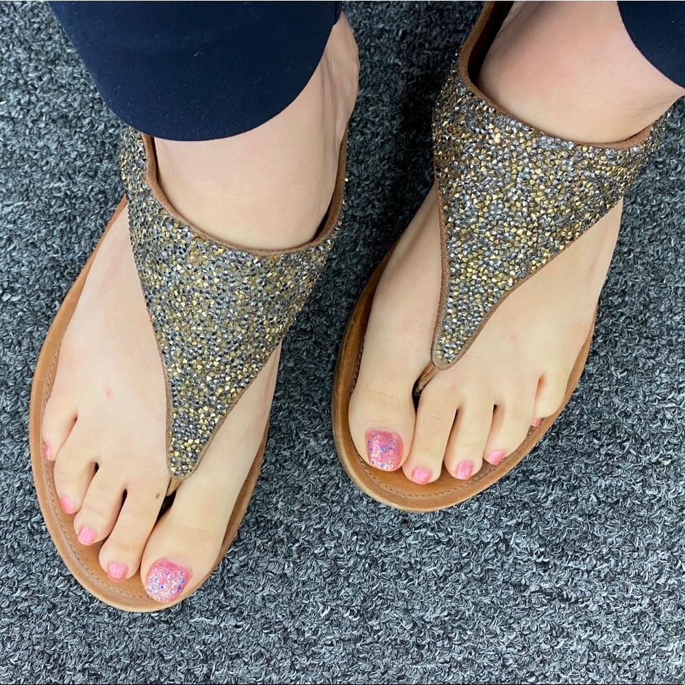 FitFlop Banda Roxy Bronze Sz 9